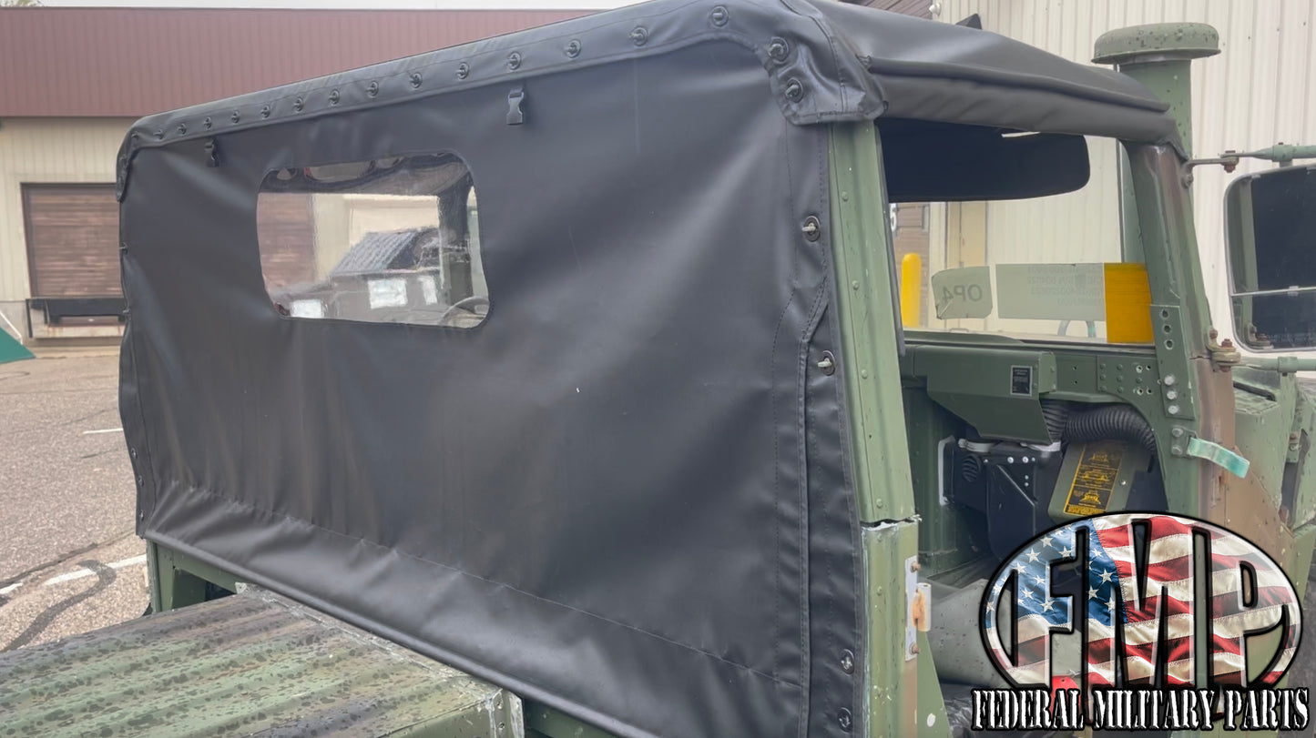 Canvas Curtain fits Military Humvee Seals Tightly Install or Remove in Minutes