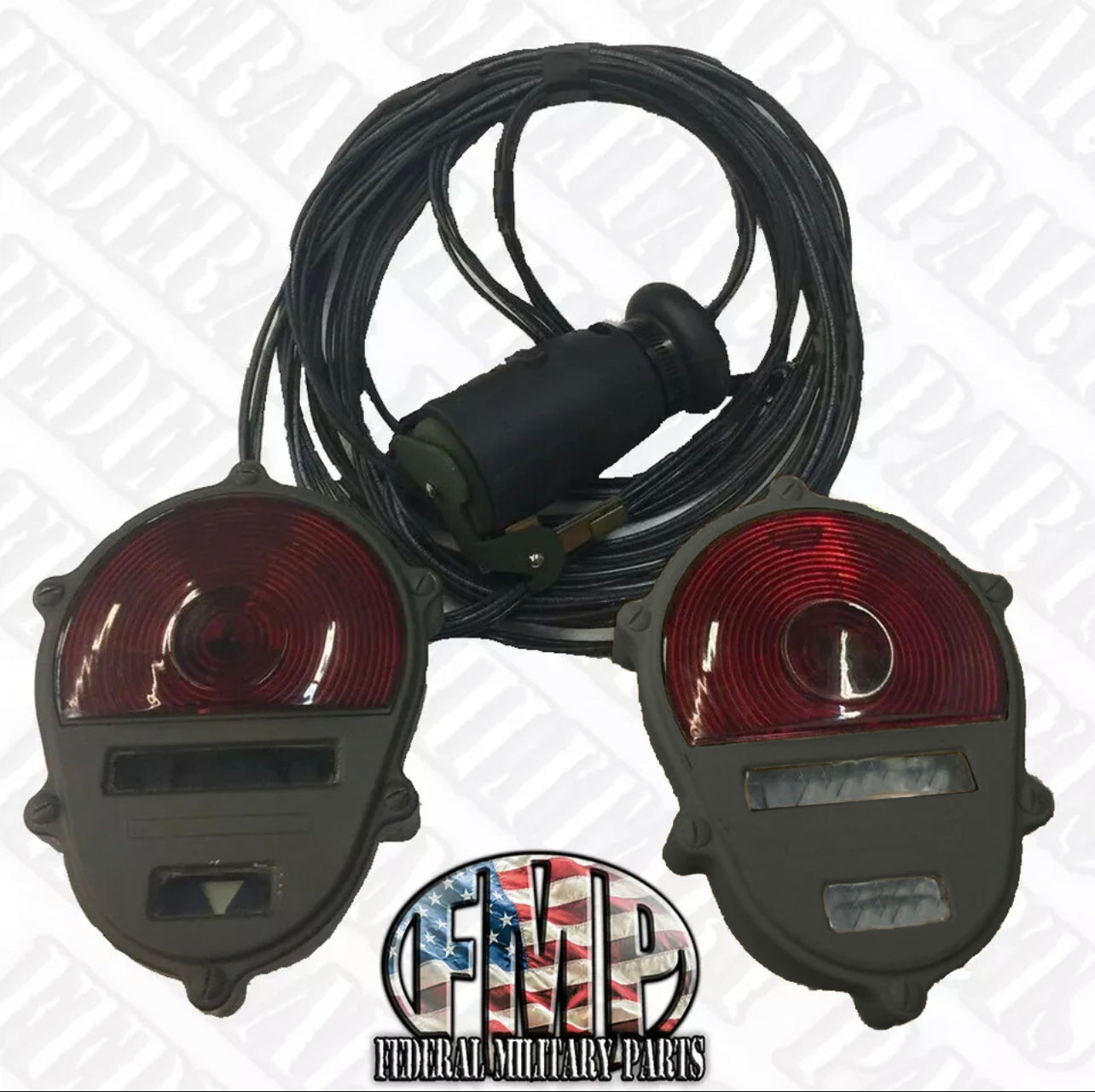 24v Tail Light Kit Civilian Trailer fits Military Humvee M998 Plug and Play Lights