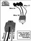 Militär strålkastare LED Svart Bezel Pair Head Light Plug & Play