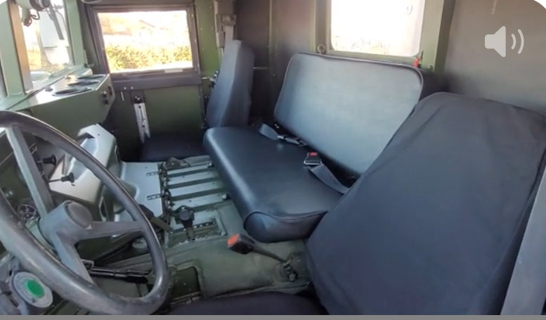 Center Rear Seat for Military Humvee Mounting Bracket Optional