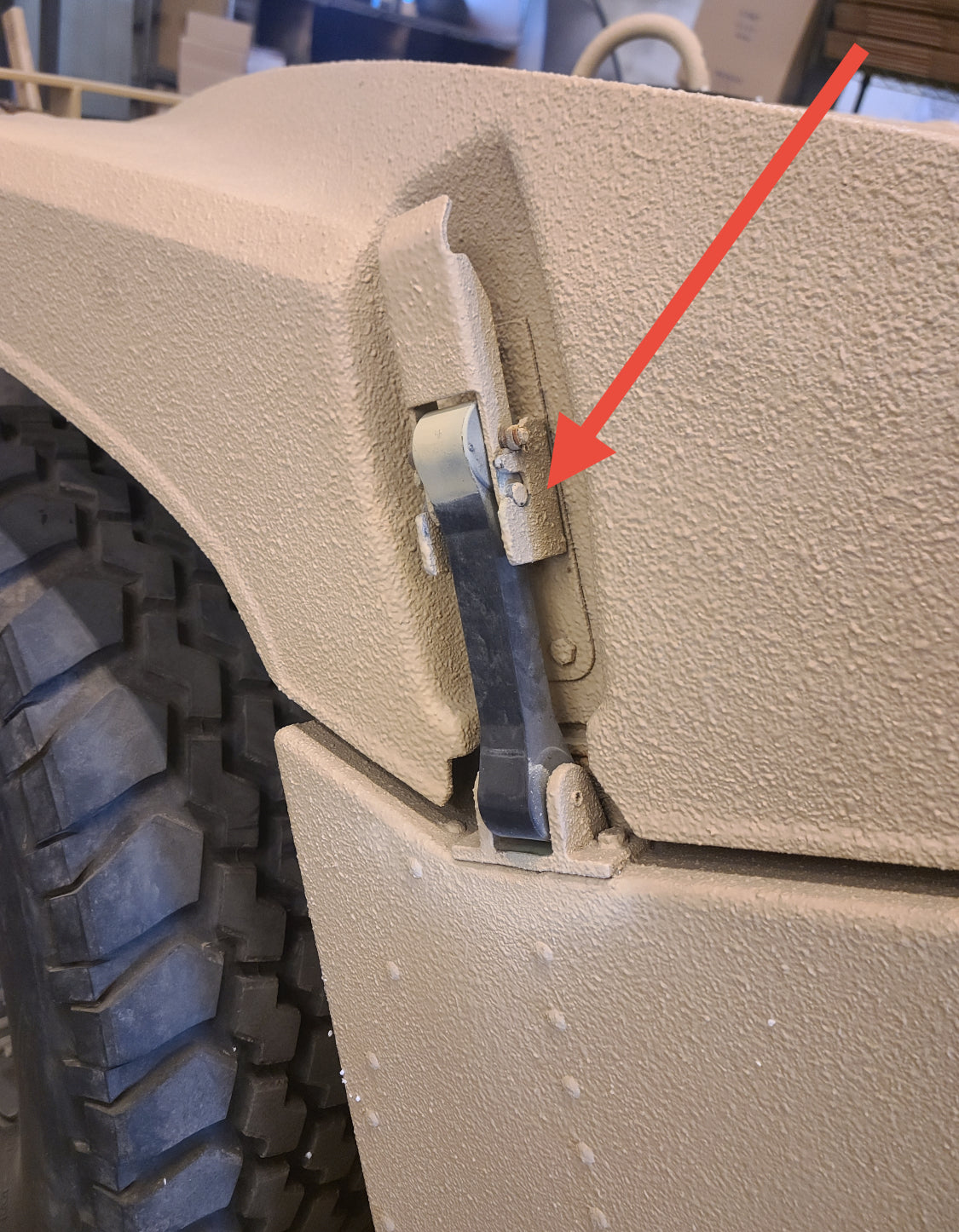 Hood Latch Side Catch fits all Military Humvee