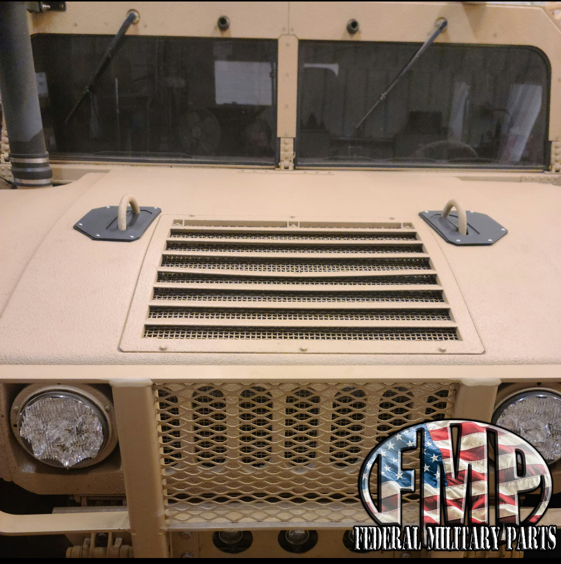 Hood Reinforcement Plates, Fits Military Humvee