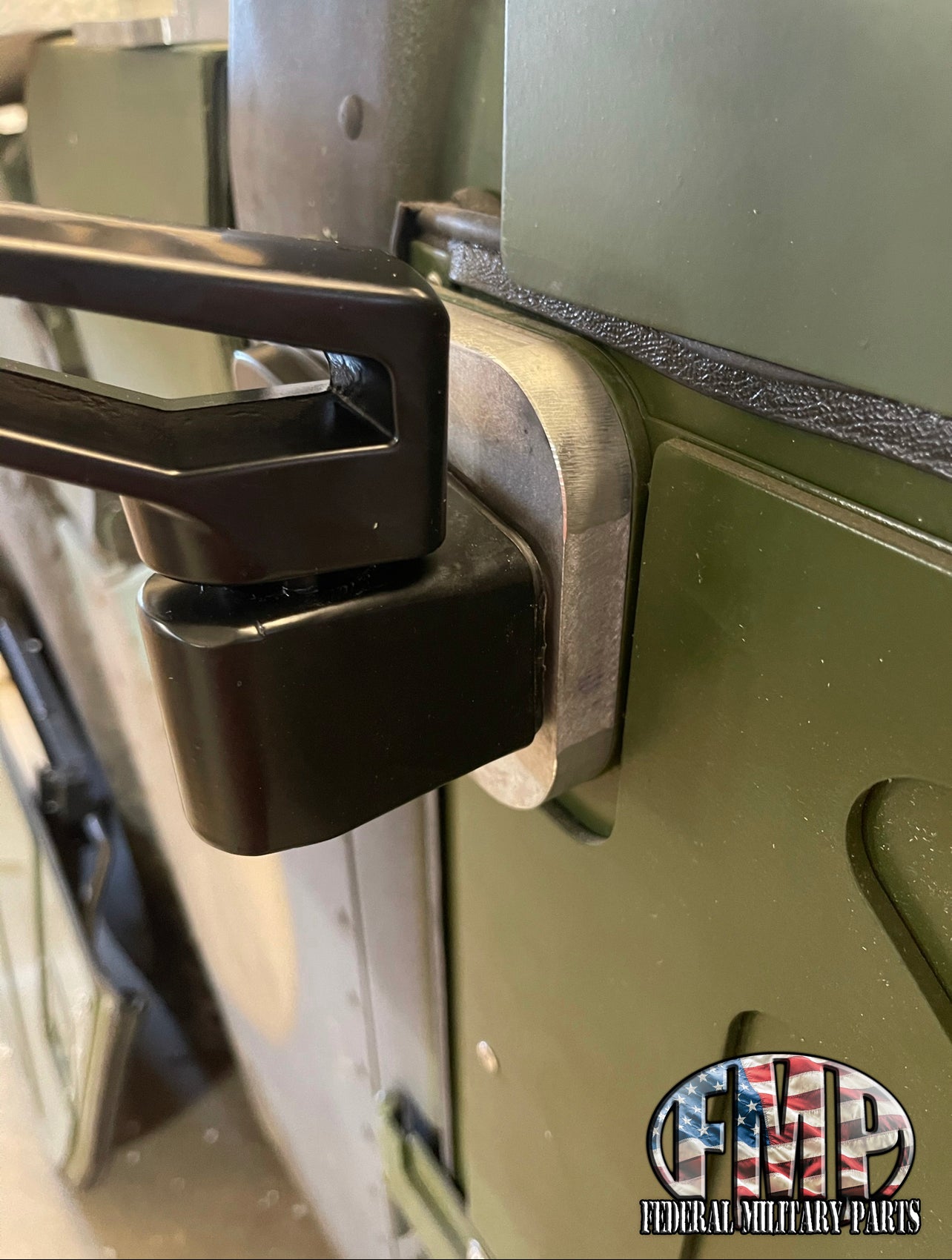 HUMVEE-Spiegeladapterplatte - Paar (2er-Set) - gefrästes Aluminium - für harte X-Türen