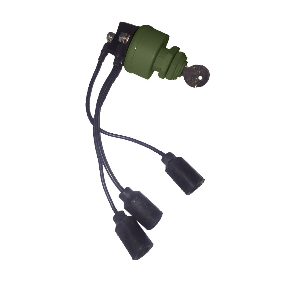 UNIVERSAL Military Keyed Ignition Starter Switch with Bullet Key Chain - PLUG AND PLAY for Humvee