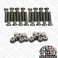 "Gear Hub" Mounting Wheel Stud Bolts + Tapered Lug Nuts for Military Tires including Humvee Tires Wheels Rims M1101 M1102