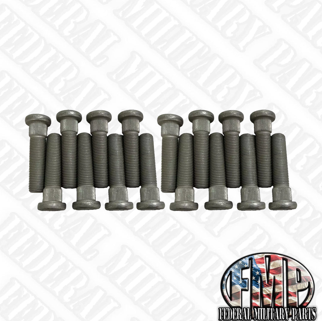 Wheel Stud Only - (Use with Tapered Lug Nuts, Sold Separately), for Military Wheels including Humvee Tires Wheels Rims M1101 M1102