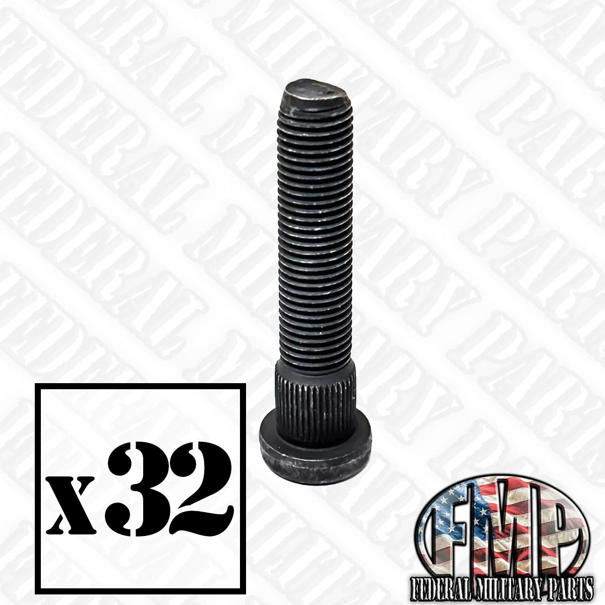 Wheel Assembly Bolt Only - For Use with Flanged Nut